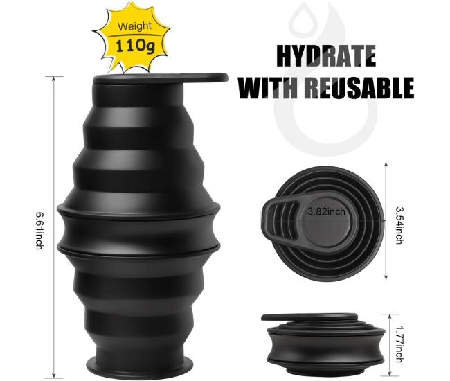 Collapsible Silicone Water Bottle