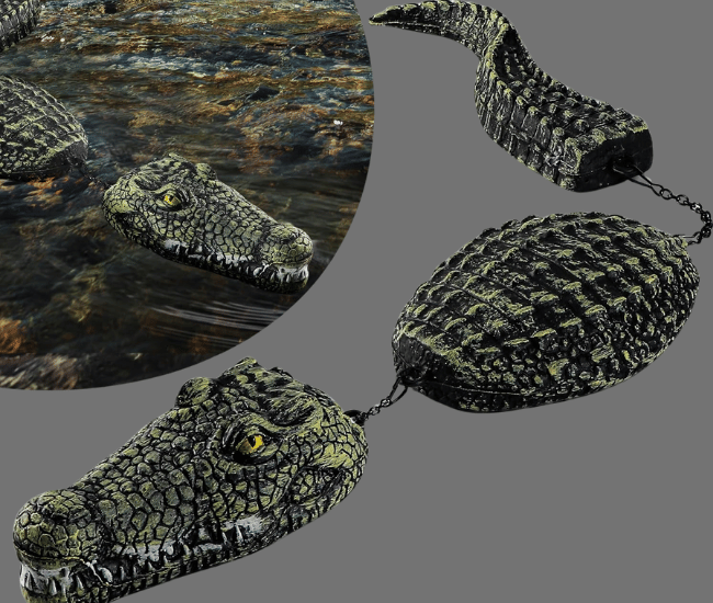 Floating Alligator Head Decoy – Realistic Crocodile Pond and Pool Deterrent