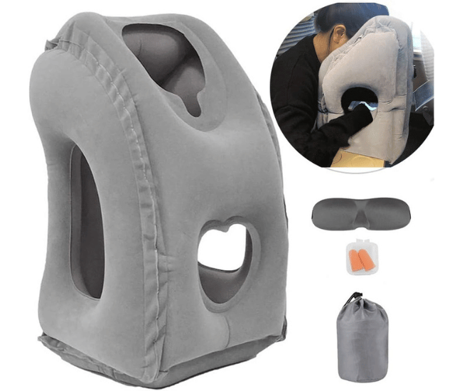 Inflatable Travel Pillow – Ergonomic Neck and Lumbar Support for Comfortable Journeys