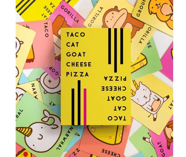 Taco Cat Goat Cheese Pizza – Fast-Paced Family Card Game of Slaps & Surprises​