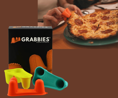 Grabbies Silicone 3-Finger Covers – Versatile Finger Protectors for Snacking, Crafting, and More